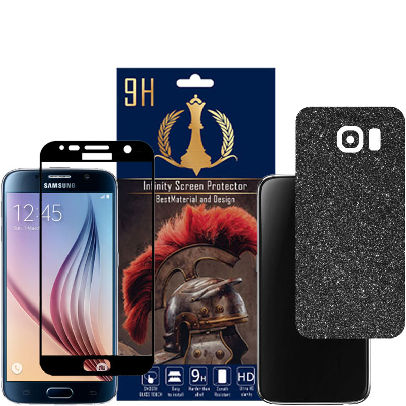 برچسب پوششی اینفینیتی مدل PRO MAX مناسب برای گوشی موبایل سامسونگ GALAXY S6 به همراه محافظ صفحه نمایش