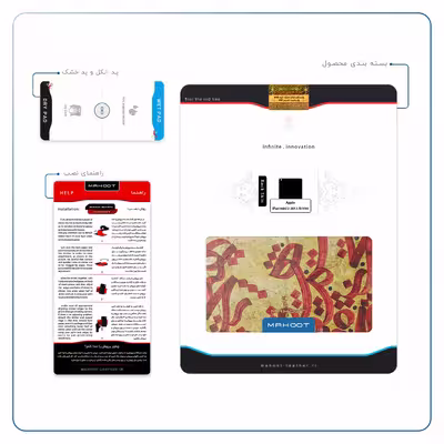برچسب پوششی ماهوت مدل Nastaliq-5 مناسب برای تبلت اپل iPad mini 2 2013 A1490