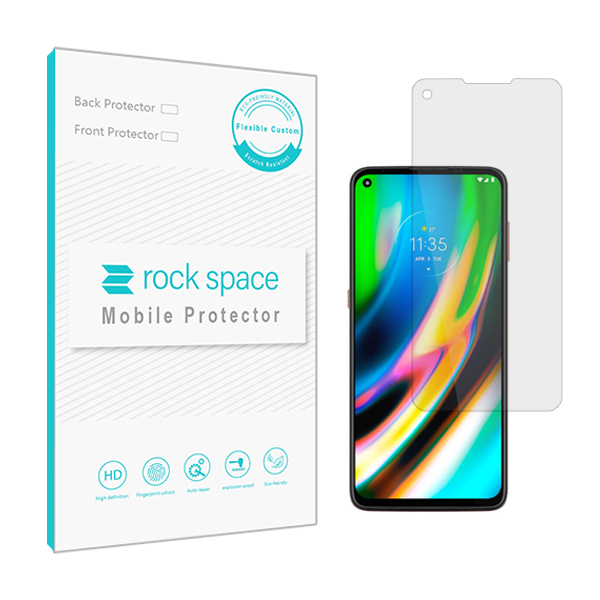 گلس موتورولا Moto G9 Plus مدل نانو هیدروژل شفاف برند راک اسپیس کد S