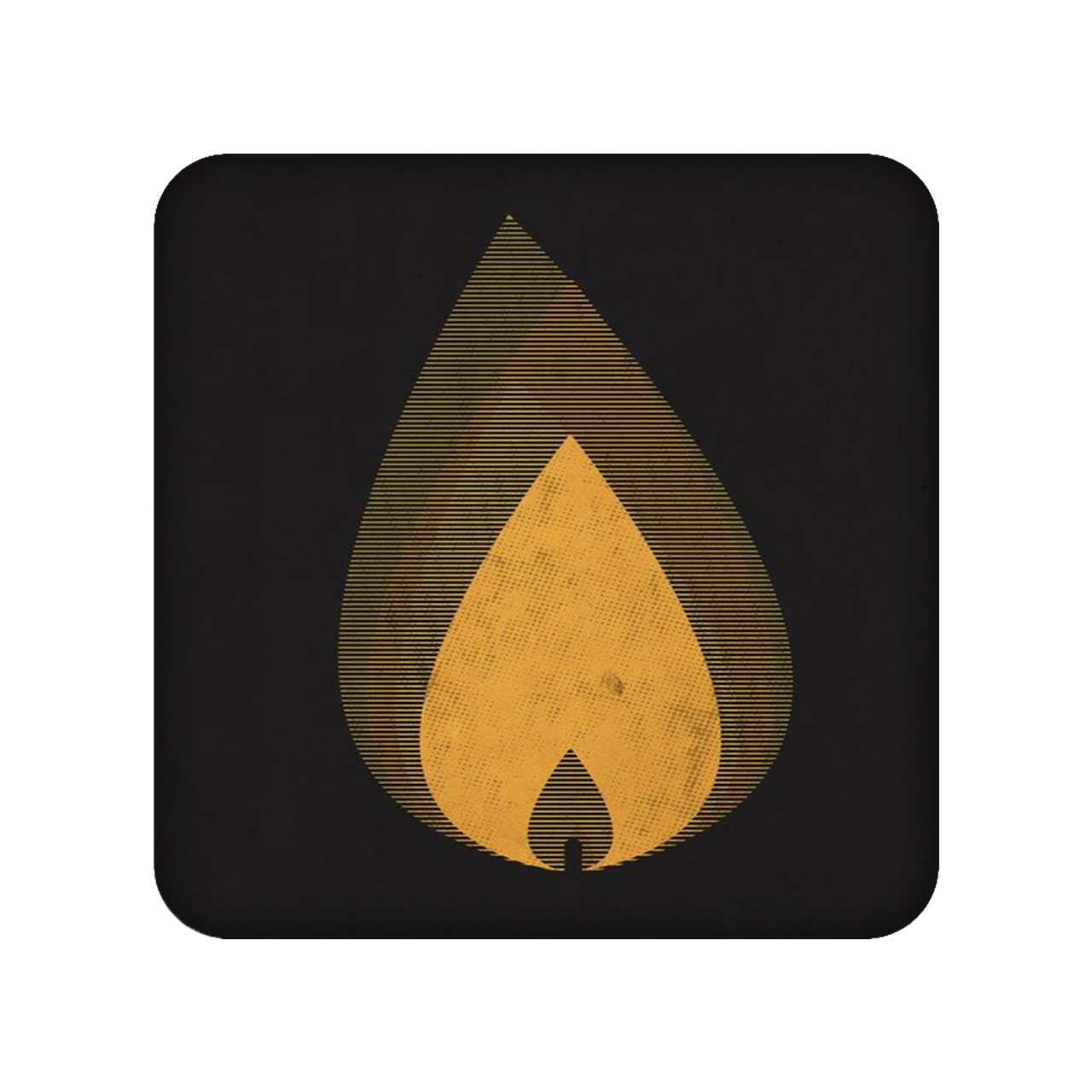 زیر لیوانی طرح شعله کد 1032