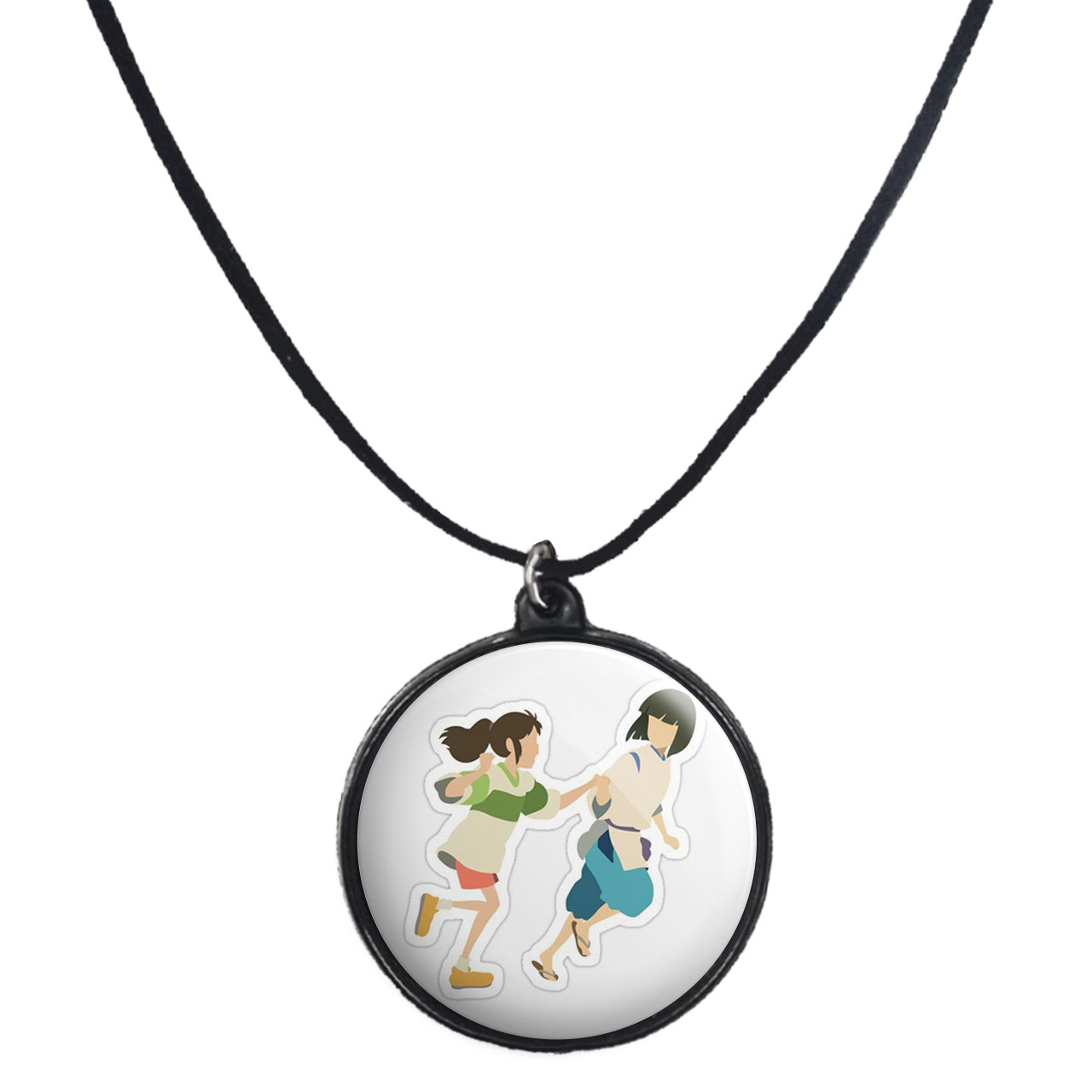 گردنبند پرمانه طرح Spirited Away کد pmb.25643 مدل دو طرفه