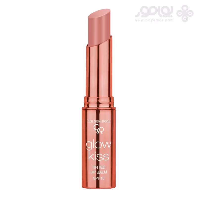 بالم لب رنگی گلدن رز مدل GLOW KISS شماره 01 رنگ VANILLA LATTE