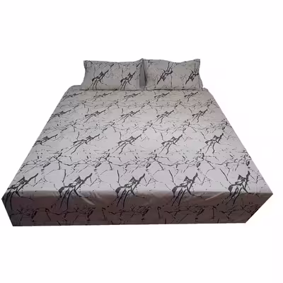 سرویس ملحفه مدل کشدار ni05015 طرح مرمر کد 160 2 نفره 3 تکه