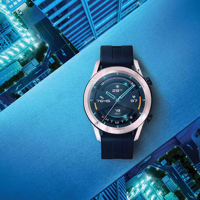 برچسب ماهوت طرح Blanco-Pink-Marble مناسب برای ساعت هوشمند هوآوی Watch GT2