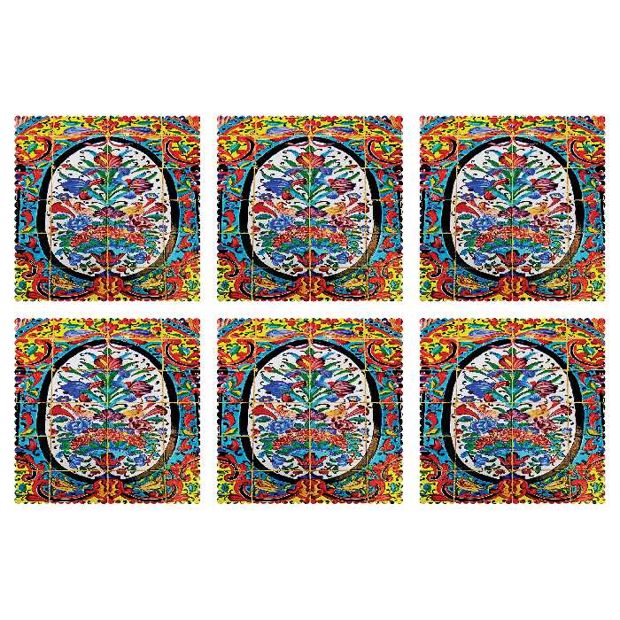 زیر لیوانی مدل C1-42402 بسته 6 عددی