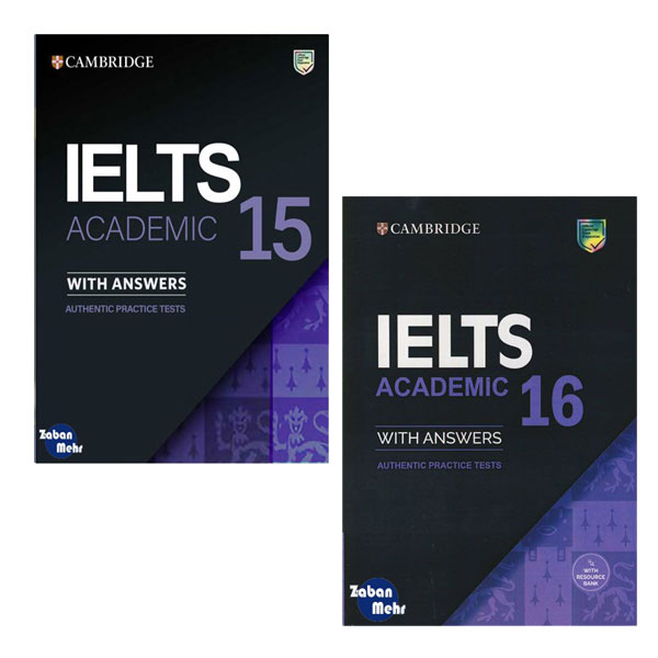 کتاب Cambridge IELTS 15_16 Academic اثر جمعی از نویسندگان انتشارات زبان مهر 2 جلدی