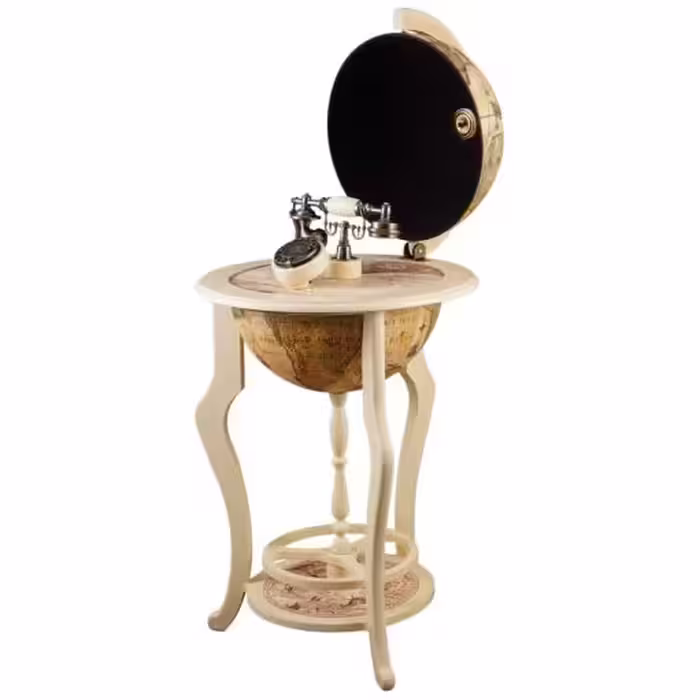 تلفن چوبی با میز کره لوتوس کد TG-815 رنگ CR