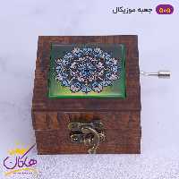 جعبه موزیکال چوبی طرح گل | کد 505/8