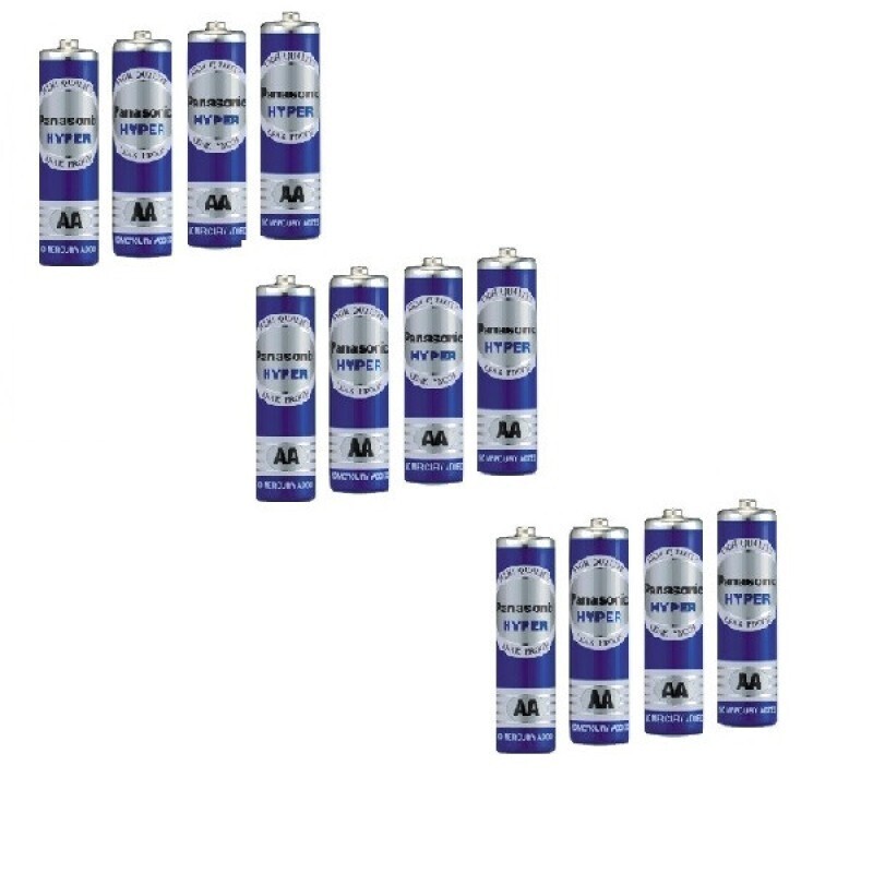 باتری قلمی پاناسونیک مدل R5UT/4S HYPER بسته 12 عددی