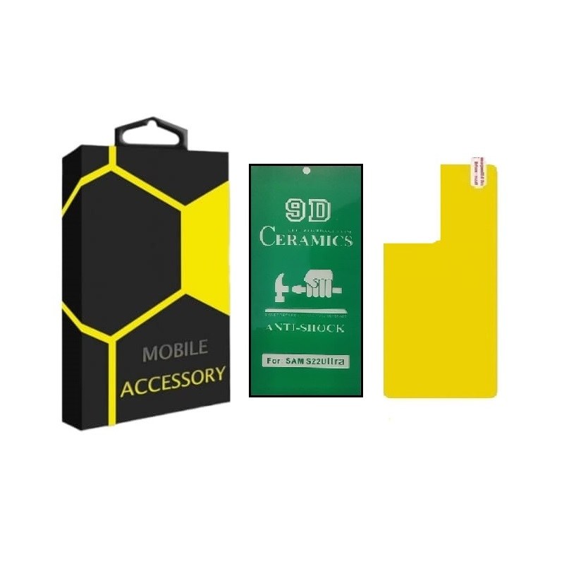 محافظ صفحه نمایش Ceramicano موبایل سامسونگ Galaxy S22 Ultra 5G با محافظ پشت