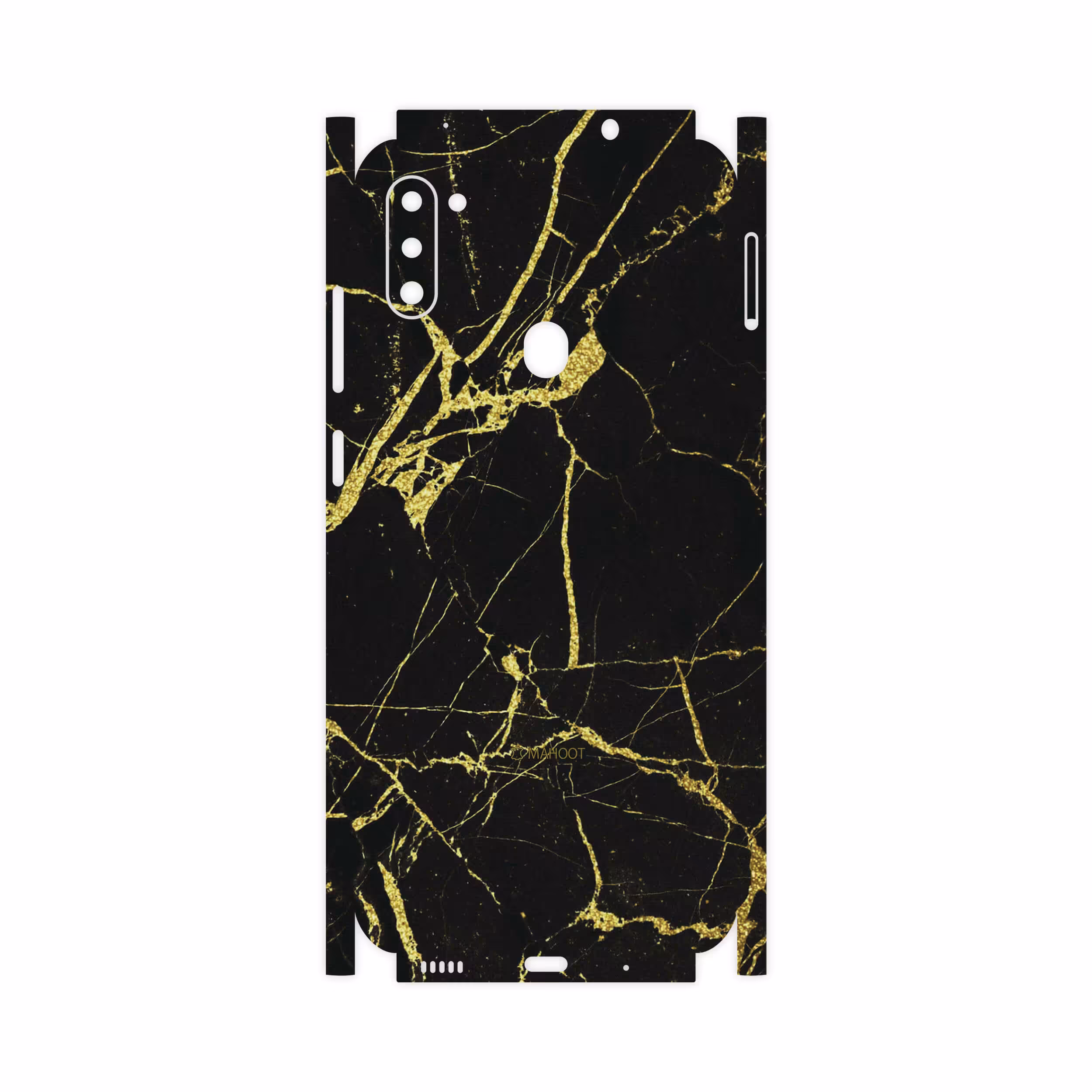 برچسب پوششی ماهوت مدل Graphite-Gold-Marble-FullSkin مناسب برای گوشی موبایل سامسونگ Galaxy M11