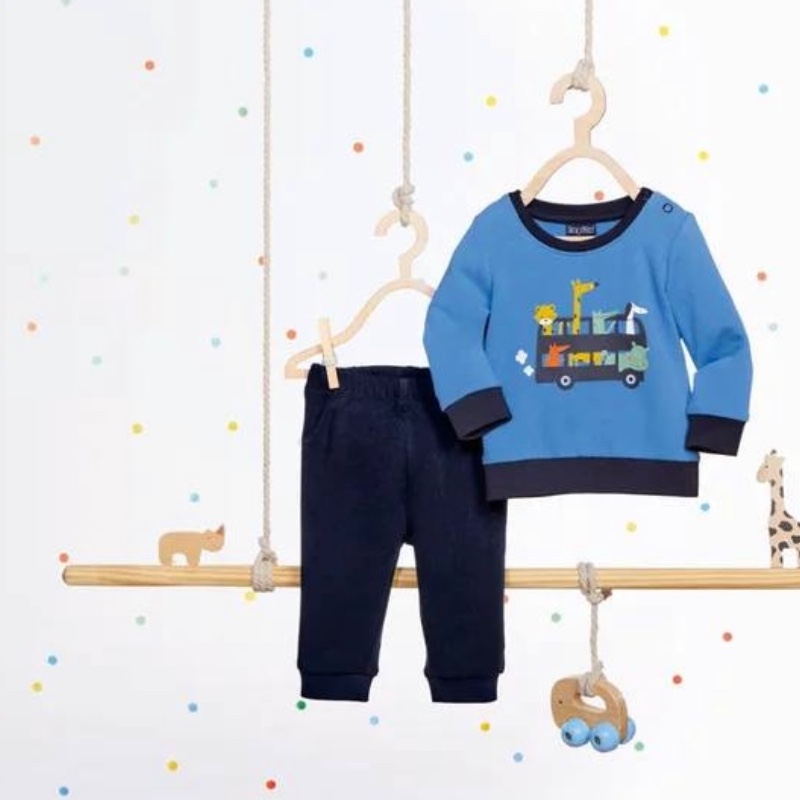 ست بلوز شلوار پسرانه آستین بلند 2-6 ماهگی لوپیلو المان