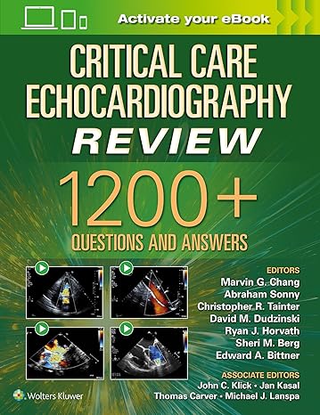 خرید و دانلود کتاب Critical Care Echocardiography Review: 1200  Questions and Answers