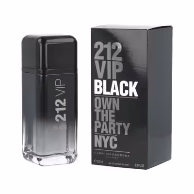 ادو پرفیوم مردانه کارولینا هررا مدل 212 VIP Black حجم 200 میلی لیتر