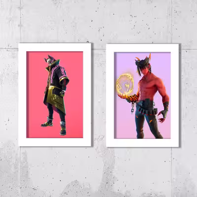 تابلو طرح FORTNITE مجموعه 7 عددی