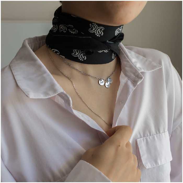 دستمال سر و گردن هاماگراف مدل گل دار