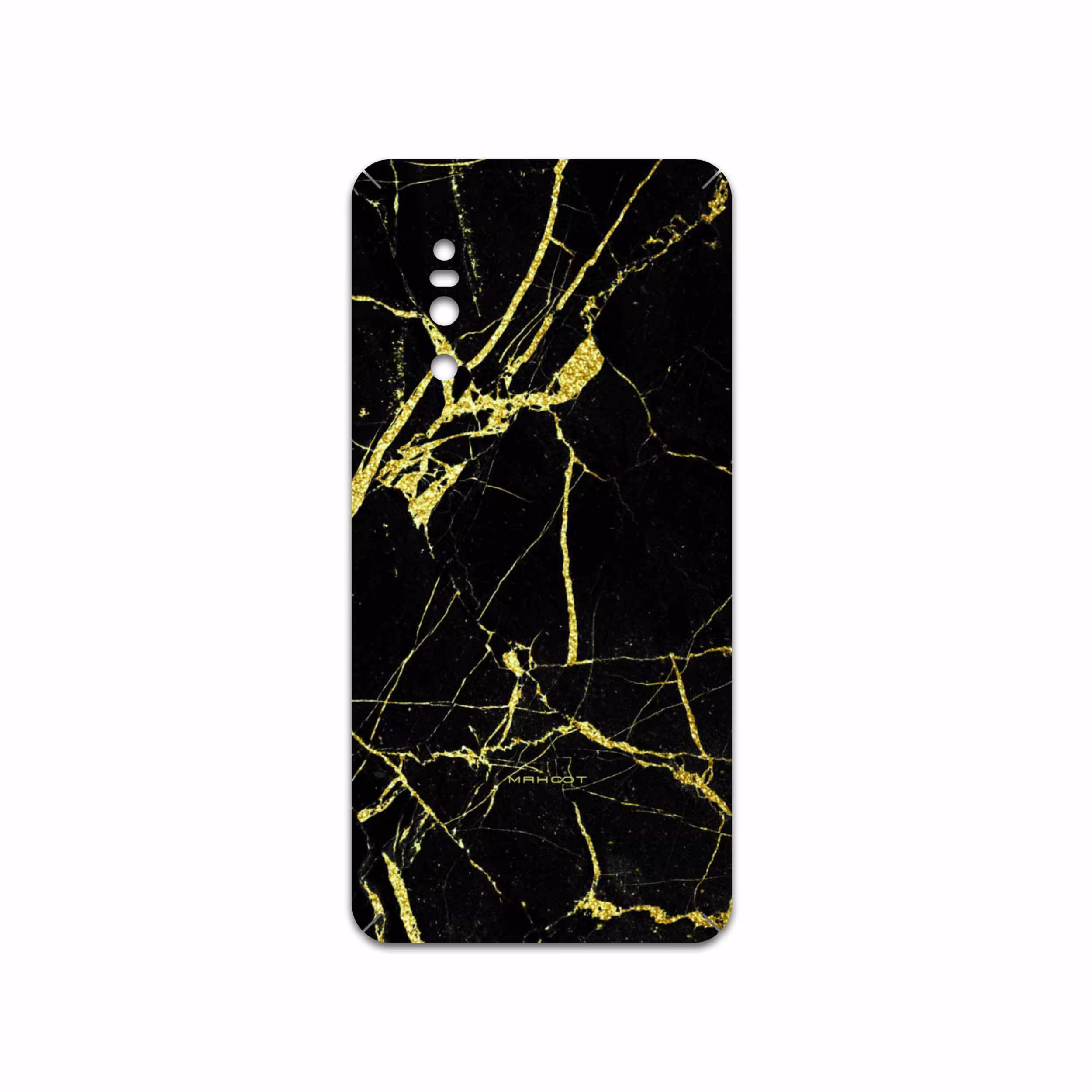 برچسب پوششی ماهوت مدل Graphite-Gold-Marble مناسب برای گوشی موبایل ویوو X27