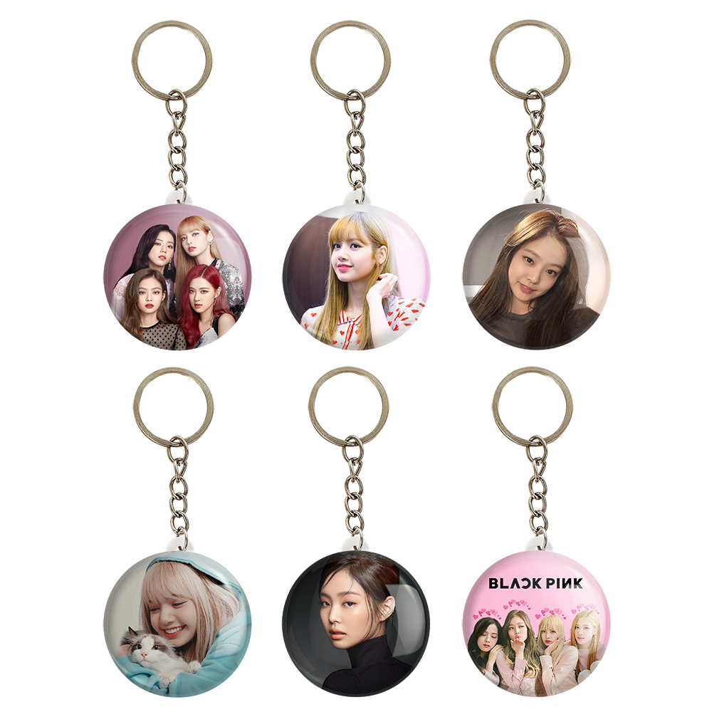 جاکلیدی خندالو طرح بلک پینک کد 171B مجموعه 6 عددی