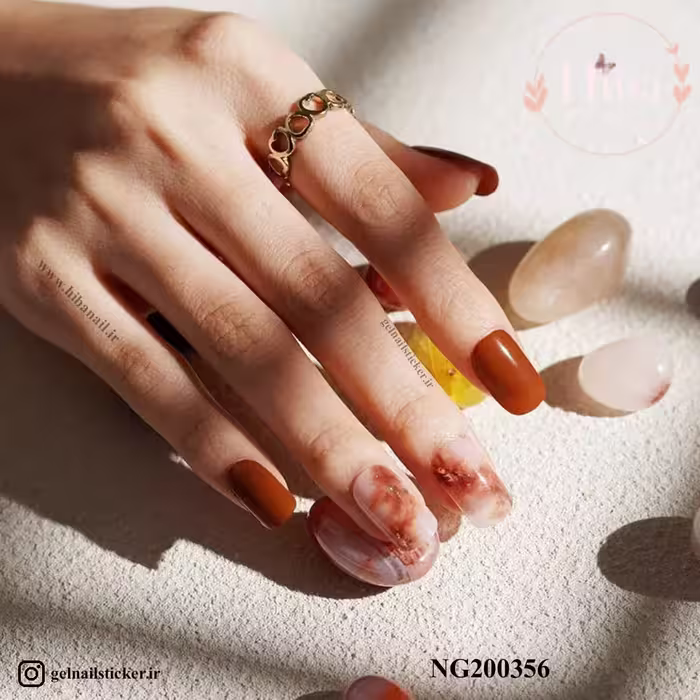استیکر ژله ای کاشت ناخن (نیل رپ)_کد NG200356