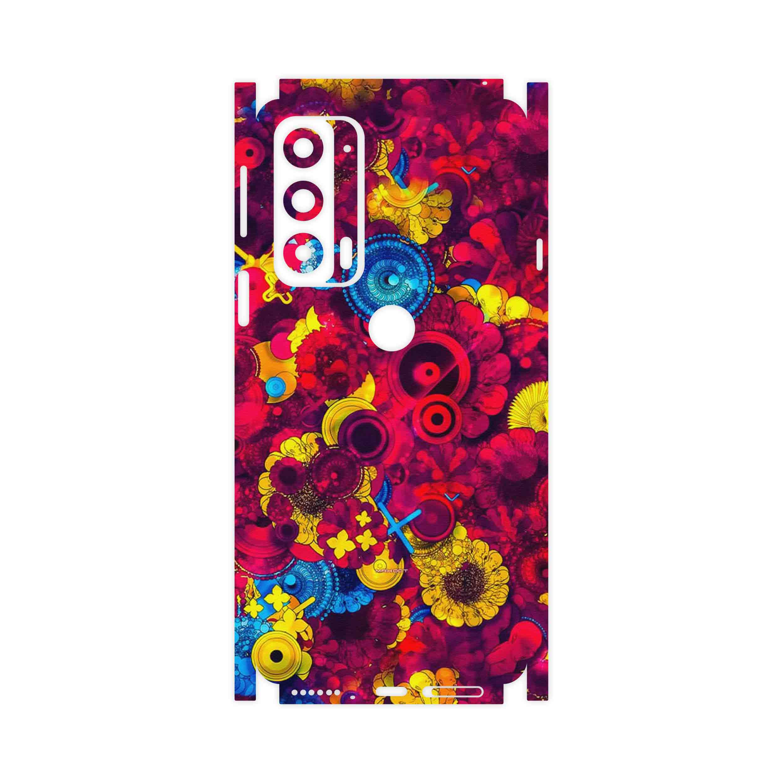 برچسب پوششی ماهوت مدل Vector Flower Garden Digital Art-FullSkin مناسب برای گوشی موبایل موتورولا Edge 20