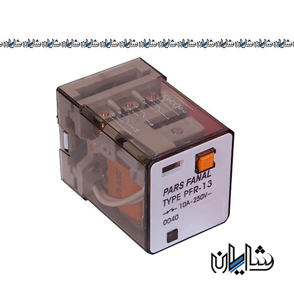 رله شیشه ای سه کنتاکت قفل شو پارس فانال مدل PFR-23