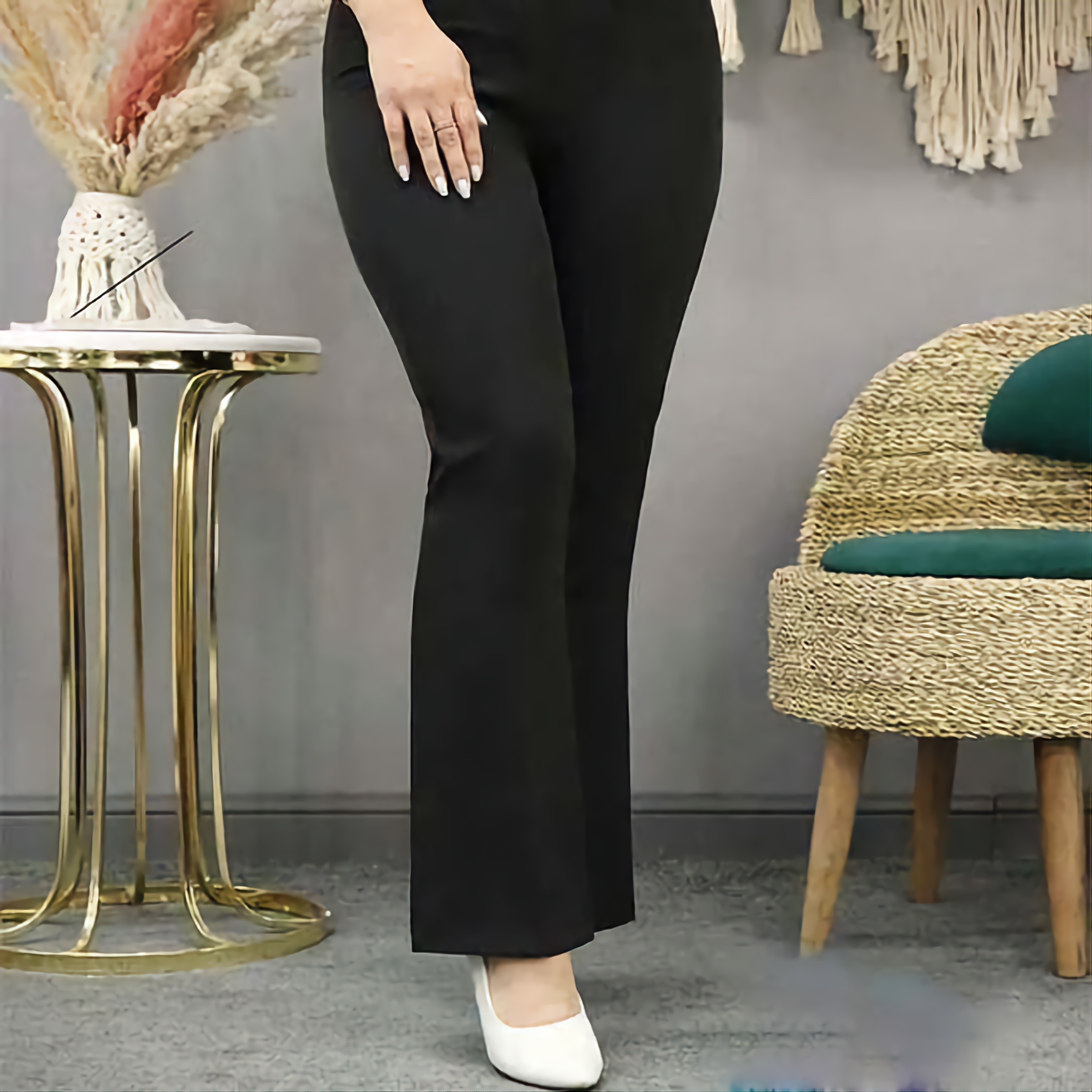 شلوار دمپا مشکی جنس سورن  40 تا 52    ( تجربه یک خرید لذت بخش)