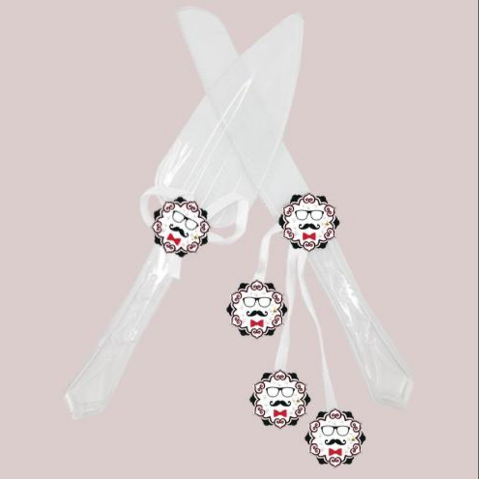 
تم تولد کارد و کفگیر کیک بری تم سیبیل سفید