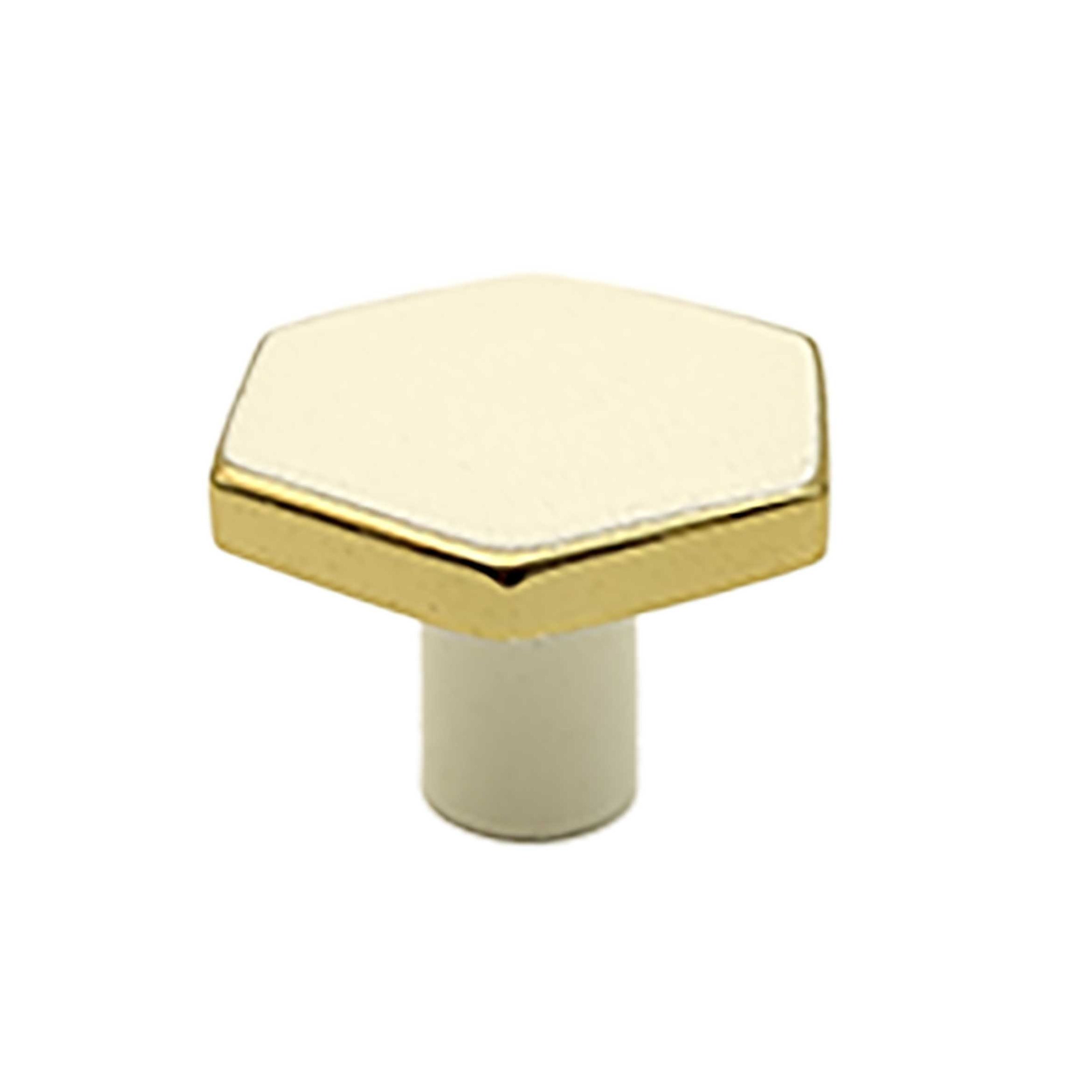 دستگیره تکپیچ مدرن KP2629  رنگ سفیدطلائی کاپران با 5سال ضمانت تعویض بی قید وشرط