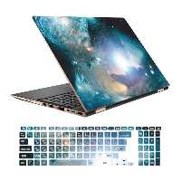 استیکر لپ تاپ طرح Space کد 04 مناسب برای لپ تاپ 156 اینچ به همراه بر چسب حروف فارسی کیبورد