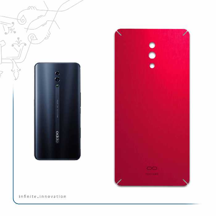 برچسب پوششی ماهوت مدل Matte-Warm-Red مناسب برای گوشی موبایل اپو Reno