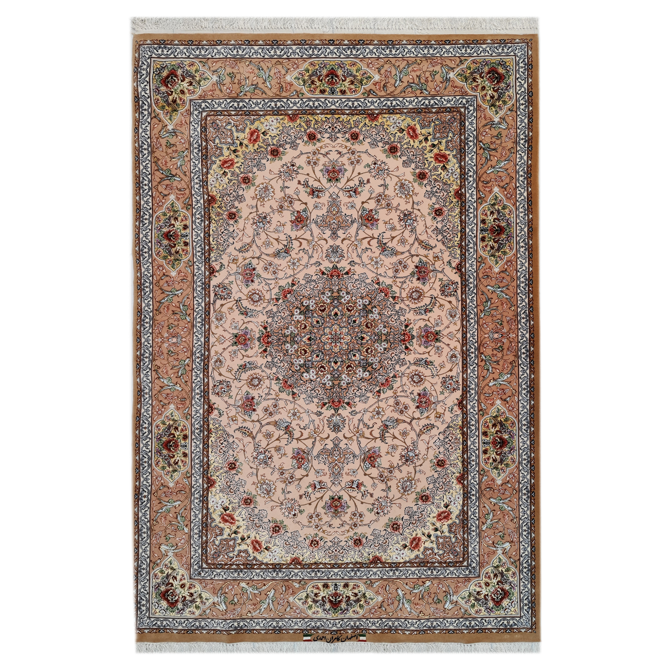 فرش دستبافت دو نیم متری اصفهان احمدی کد 1104