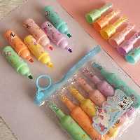 بسته 6 عددی هایلایتر طرح یونیکورن و پنجه