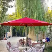 سایه بان چتری پایه وسط قطر 4 متری ویلا سازه ارسال با باربری پس کرایه
