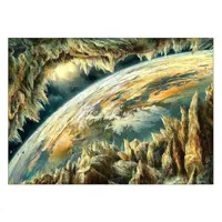 تابلوی ونسونی طرح Surrounded Earth سایز 30x40