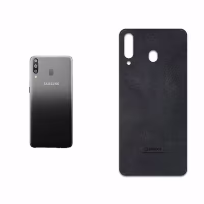 برچسب پوششی ماهوت مدل Graphite Buffalo Leather مناسب برای گوشی موبایل سامسونگ Galaxy M30