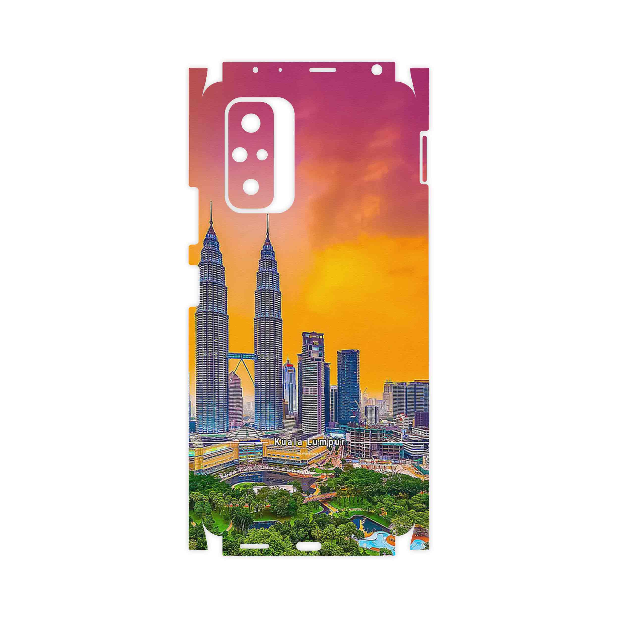 برچسب پوششی ماهوت مدل City of Kuala Lumpur-FullSkin مناسب برای گوشی موبایل شیائومی Redmi Note 10 Pro