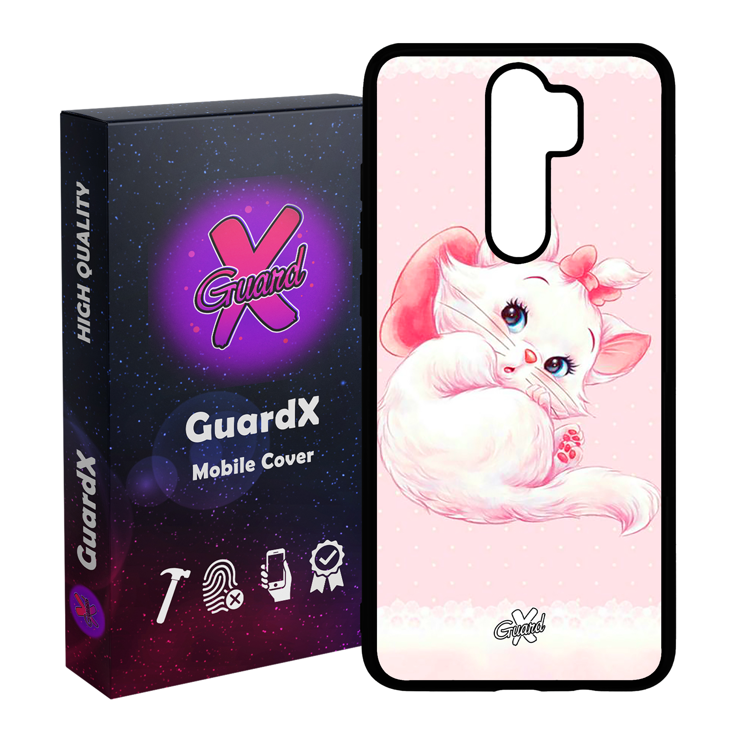 کاور گارد ایکس طرح Cat مدل Glass10219 مناسب برای گوشی موبایل شیائومی Redmi Note 8 Pro