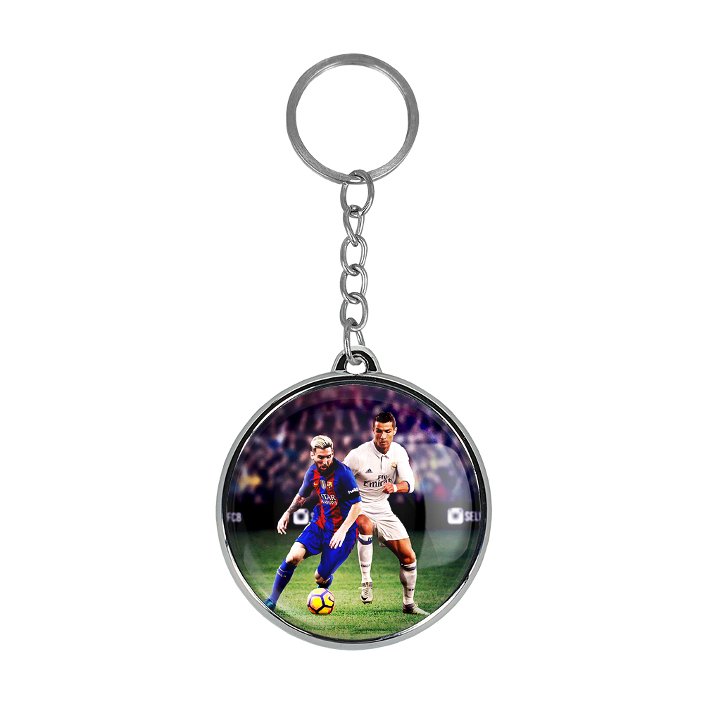 جاکلیدی خندالو طرح کریستیانو رونالدو و لیونل مسی مدل دوطرفه کد 1400814001