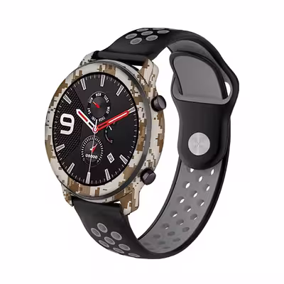 برچسب ماهوت طرح Army Desert Pixel مناسب برای ساعت هوشمند شیایومی Amazfit GTR 47mm