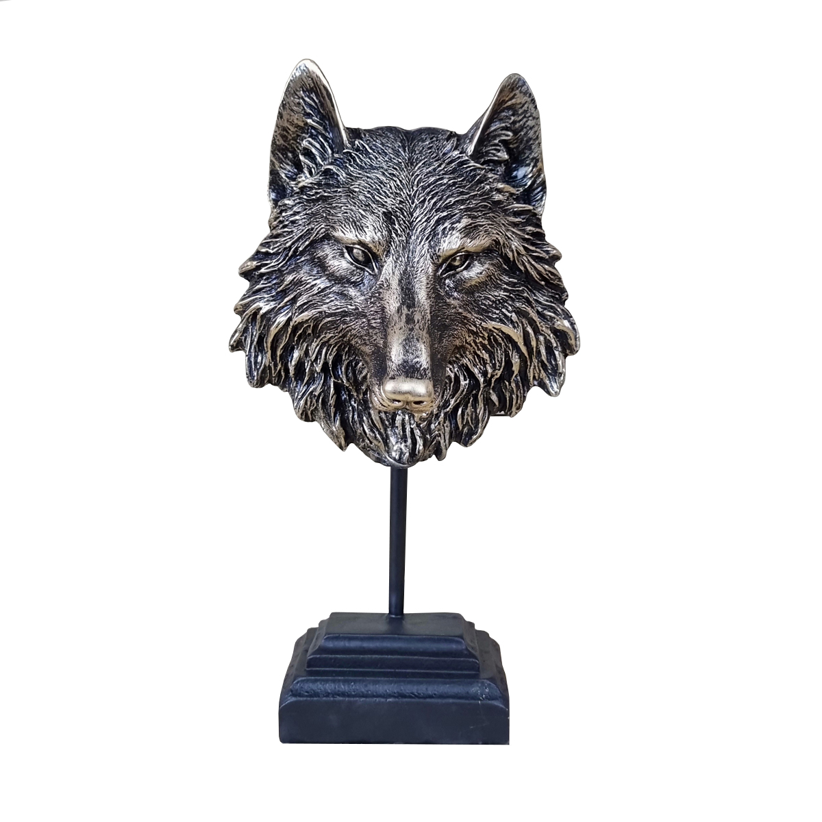 تندیس مدل ایستاده سر گرگ