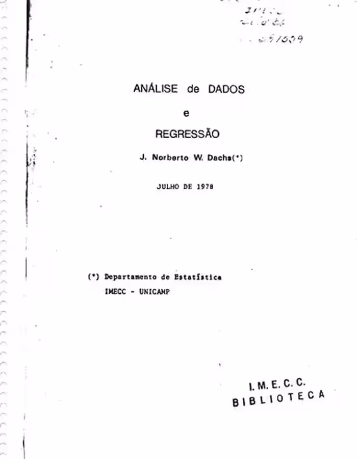 خرید و دانلود نسخه کامل کتاب Análise de Dados e Regressão