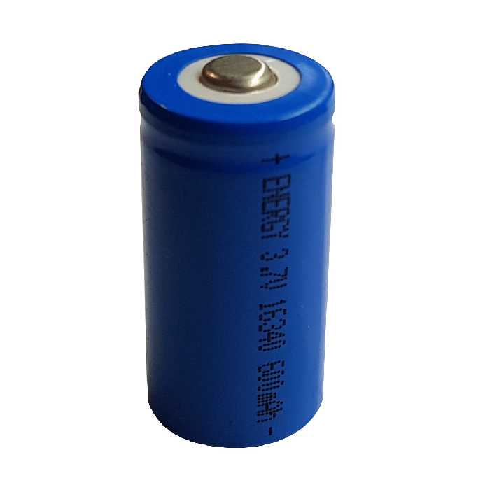 باتری لیتیوم قابل شارژ کد 16340 ظرفیت 600 میلی آمپر ساعت