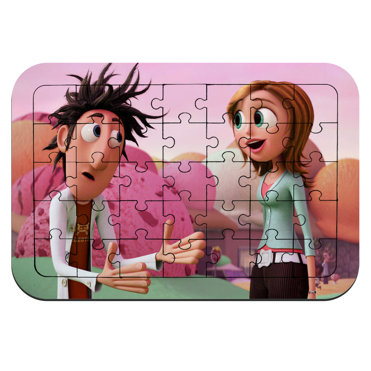 پازل 35 تکه طرح ابری با احتمال بارش کوفته قلقلی مدل NI1253 