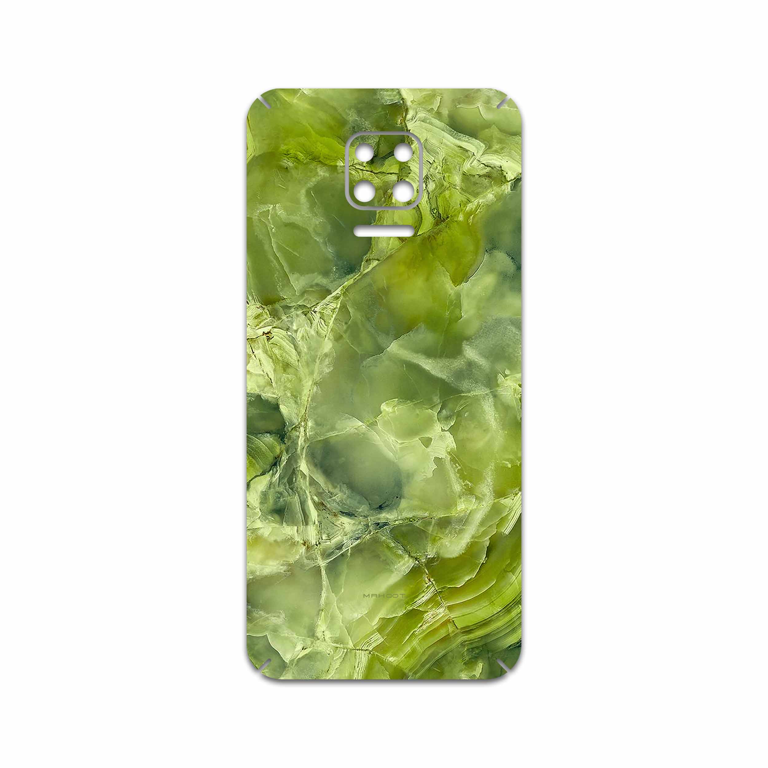 برچسب پوششی ماهوت مدل Green Crystal Marble مناسب برای گوشی موبایل شیائومی Redmi Note 9S