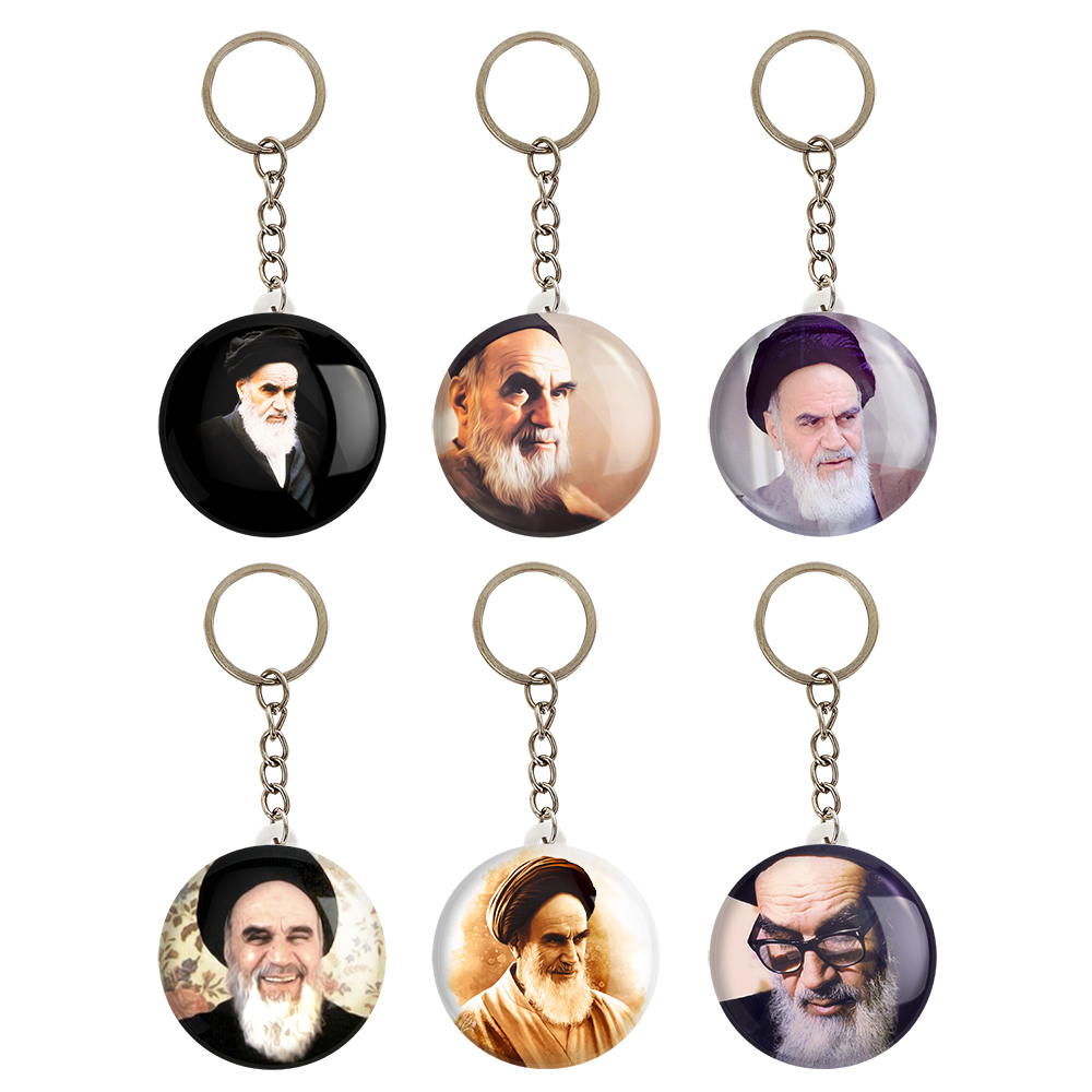 جاکلیدی خندالو طرح امام خمینی کد 134A مجموعه 6 عددی