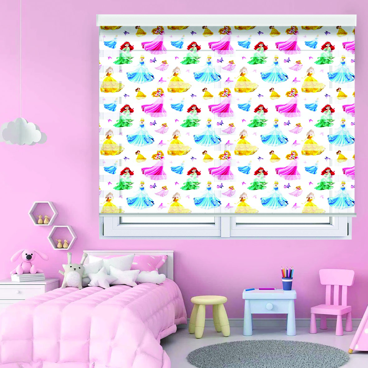 پرده زبرا مدل TO-19 سایز 160x180 سانتی متر