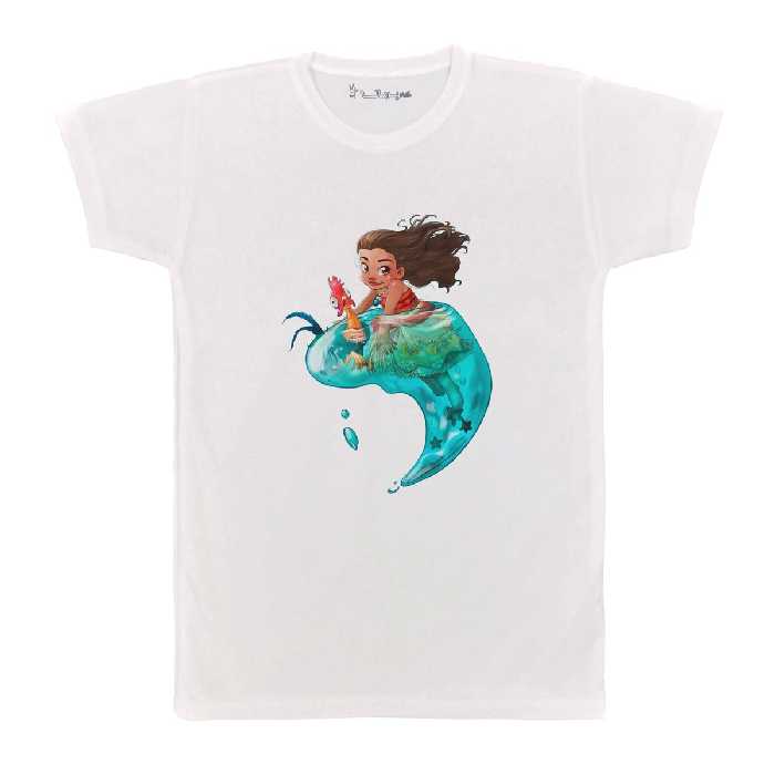 تی شرت بچگانه پرمانه طرح moana کد pmt.2565