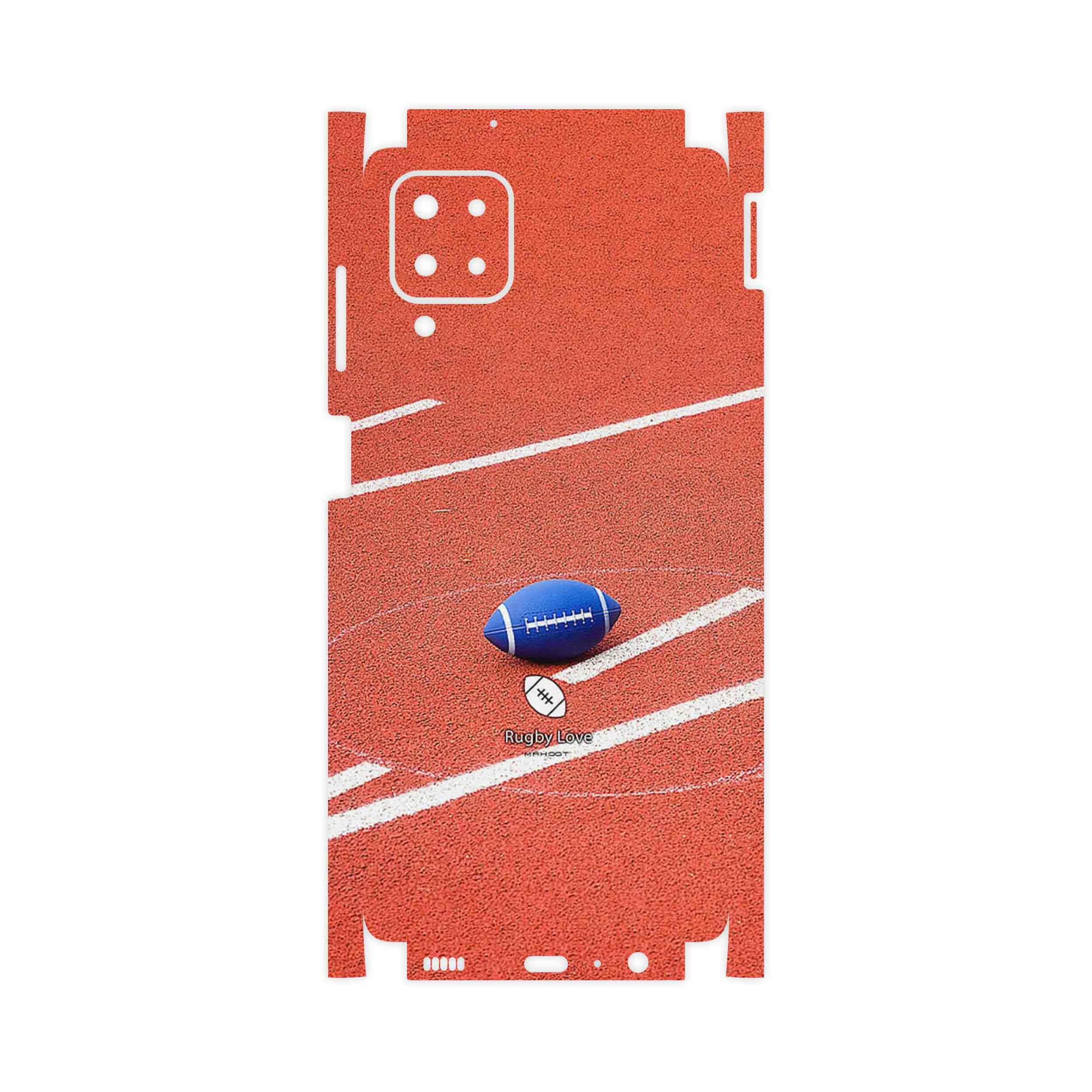 برچسب پوششی ماهوت مدل Rugby football-FullSkin مناسب برای گوشی موبایل سامسونگ Galaxy F12