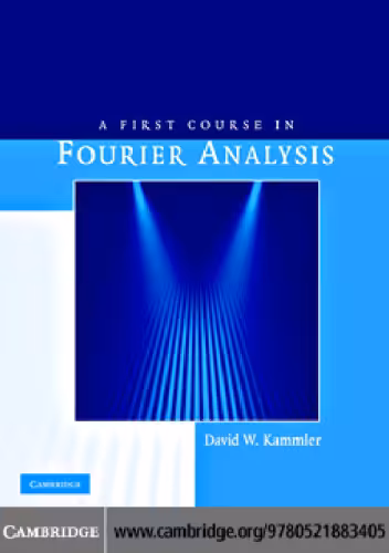 خرید و دانلود نسخه کامل کتاب A First Course in Fourier Analysis