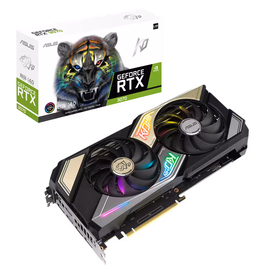 کارت گرافیک  ایسوس مدل ‎ KO-RTX3070-8G-V2-GAMINGحافظه 8 گیگابایت